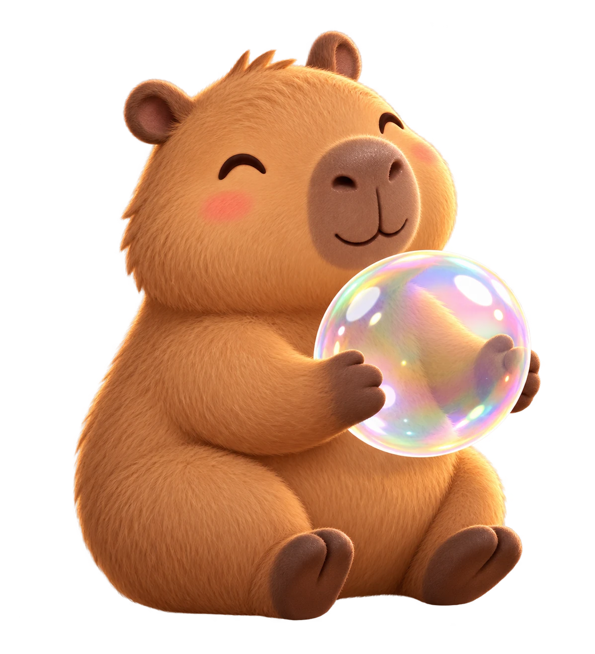 Bubbles, our capybara mascot
