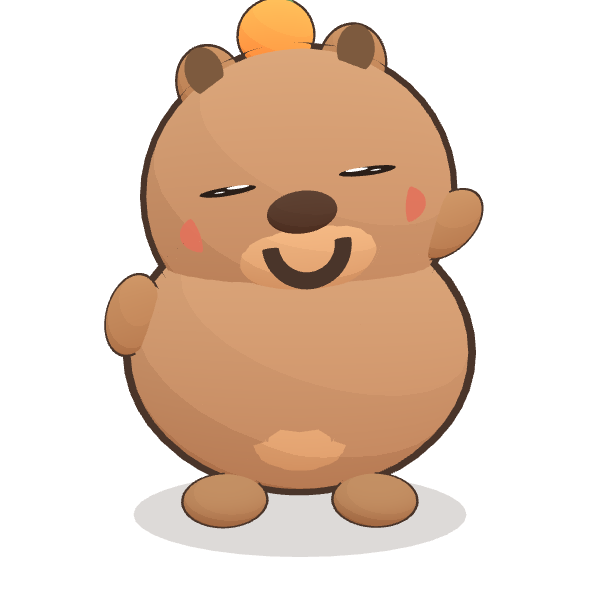 Bubbles the capybara waving goodbye